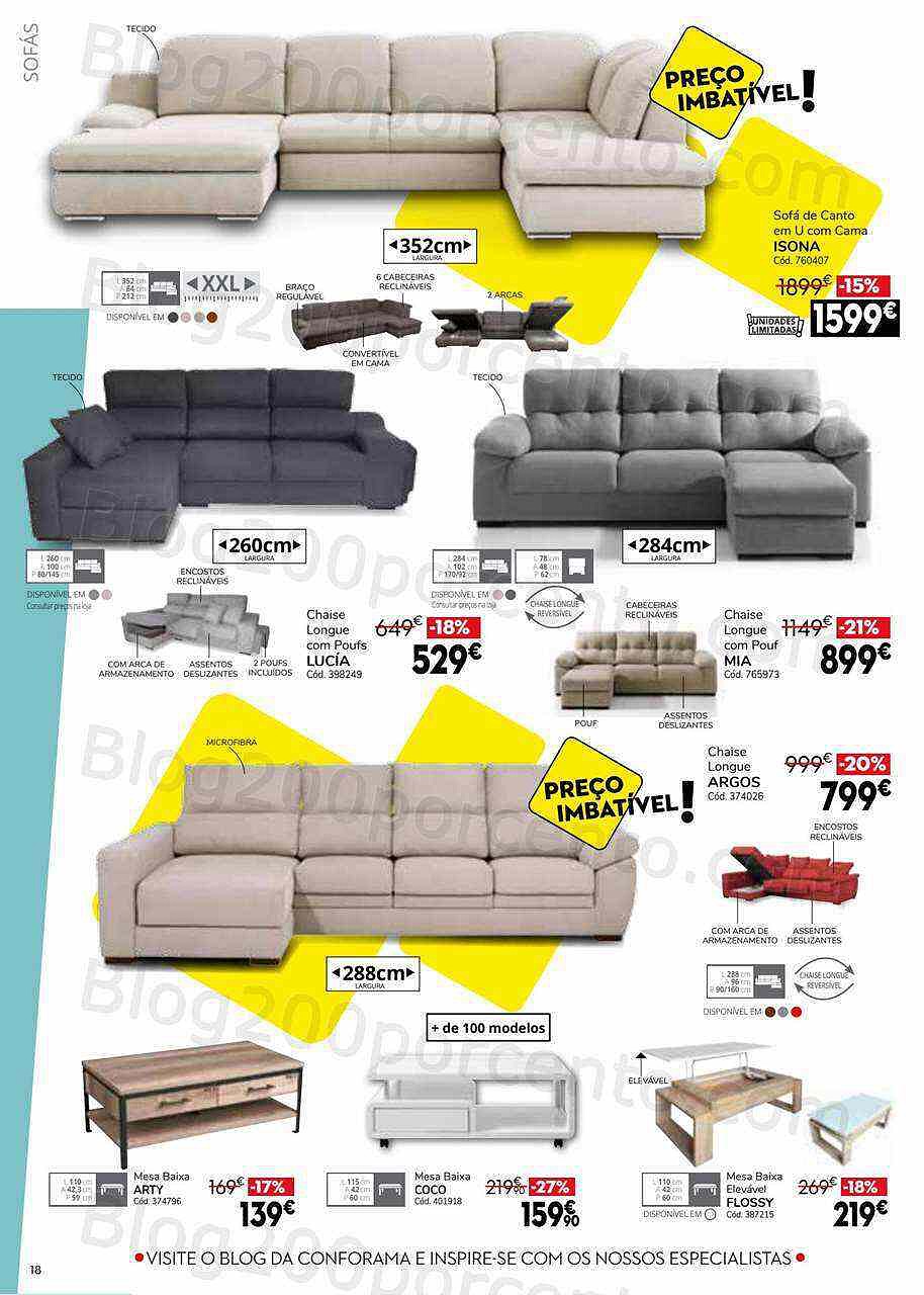 Antevisão Folheto CONFORAMA Promoções de 4 agosto a 31 agosto