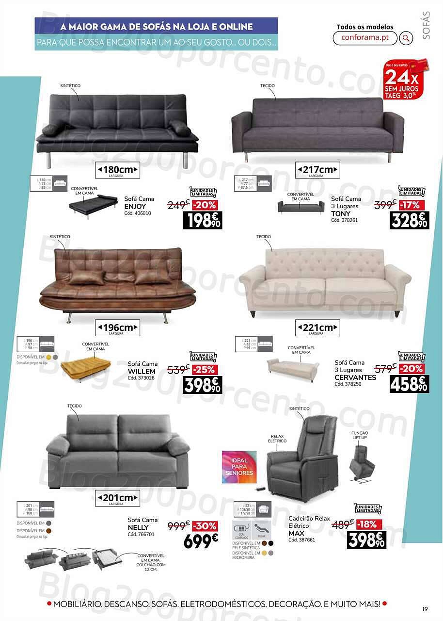 Antevisão Folheto CONFORAMA Promoções de 4 agosto a 31 agosto