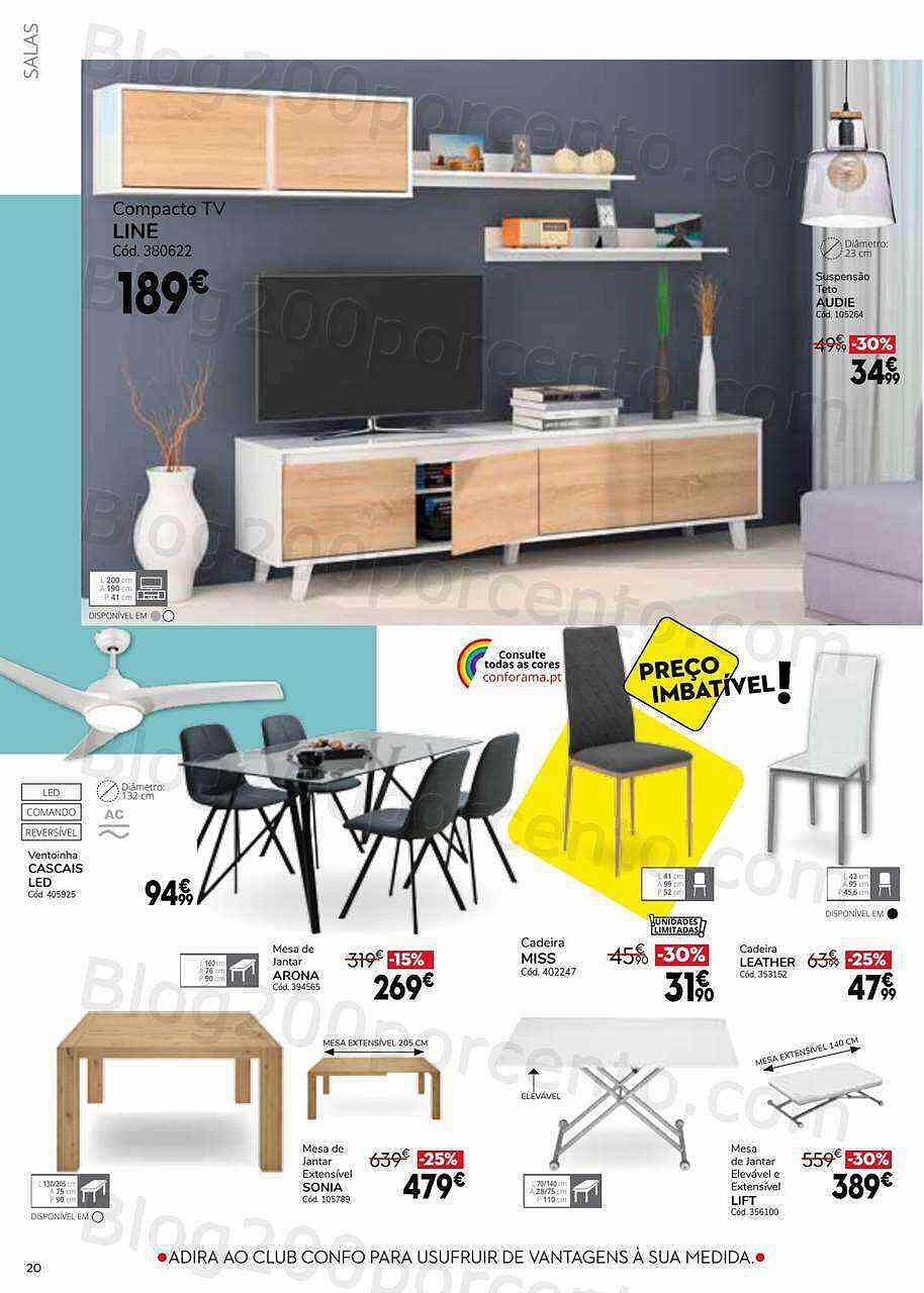 Antevisão Folheto CONFORAMA Promoções de 4 agosto a 31 agosto