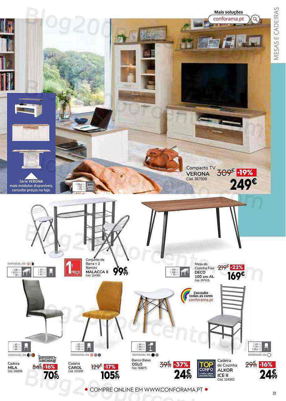 Antevisão Folheto CONFORAMA Promoções de 4 agosto a 31 agosto