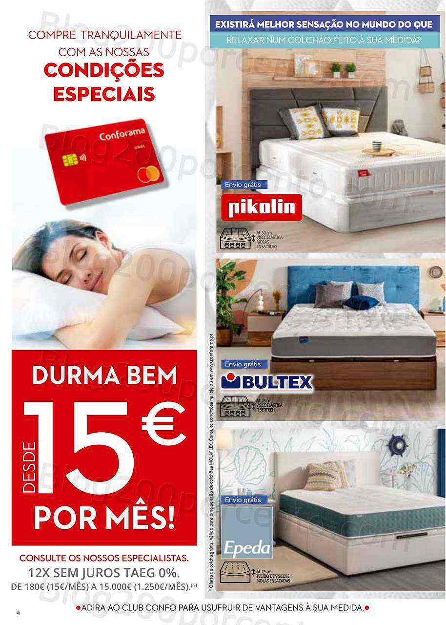 Antevisão Folheto CONFORAMA Promoções de 4 agosto a 31 agosto