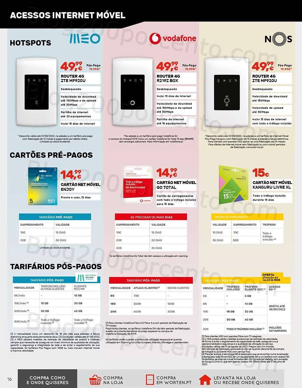 Antevisão Folheto WORTEN Mobile Promoções de 2 agosto a 31 agosto