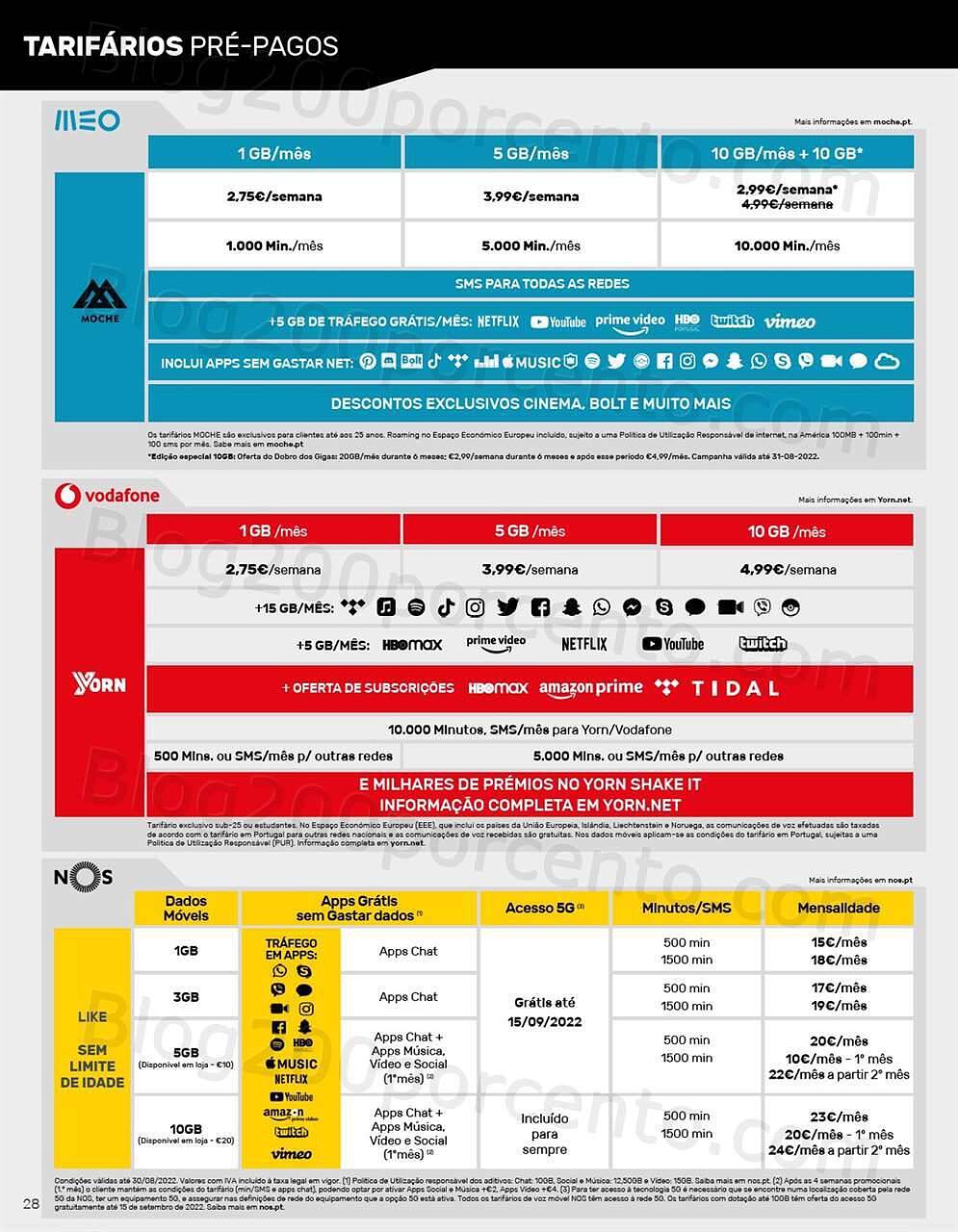 Antevisão Folheto WORTEN Mobile Promoções de 2 agosto a 31 agosto