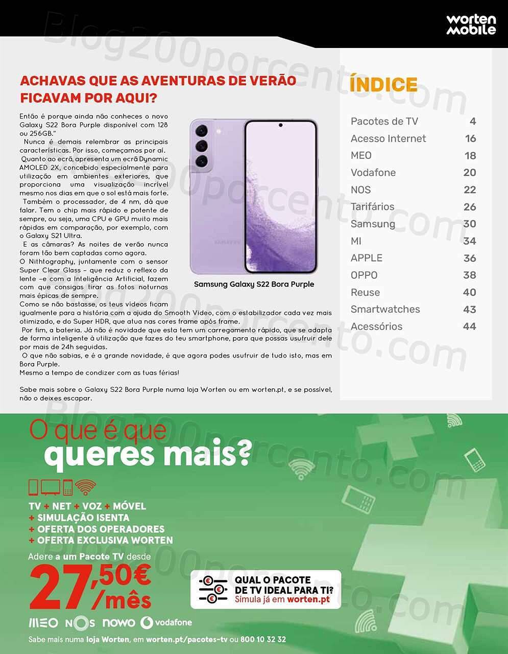 Antevisão Folheto WORTEN Mobile Promoções de 2 agosto a 31 agosto