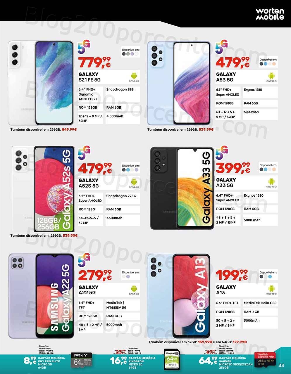 Antevisão Folheto WORTEN Mobile Promoções de 2 agosto a 31 agosto