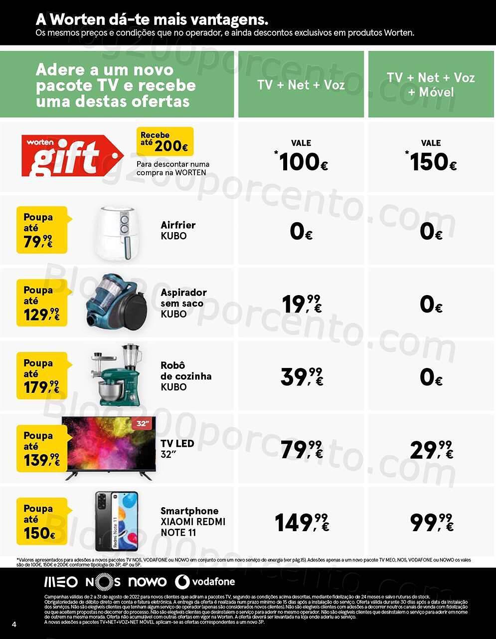 Antevisão Folheto WORTEN Mobile Promoções de 2 agosto a 31 agosto