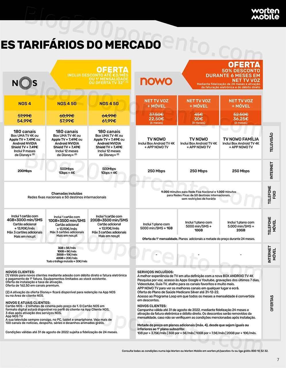 Antevisão Folheto WORTEN Mobile Promoções de 2 agosto a 31 agosto