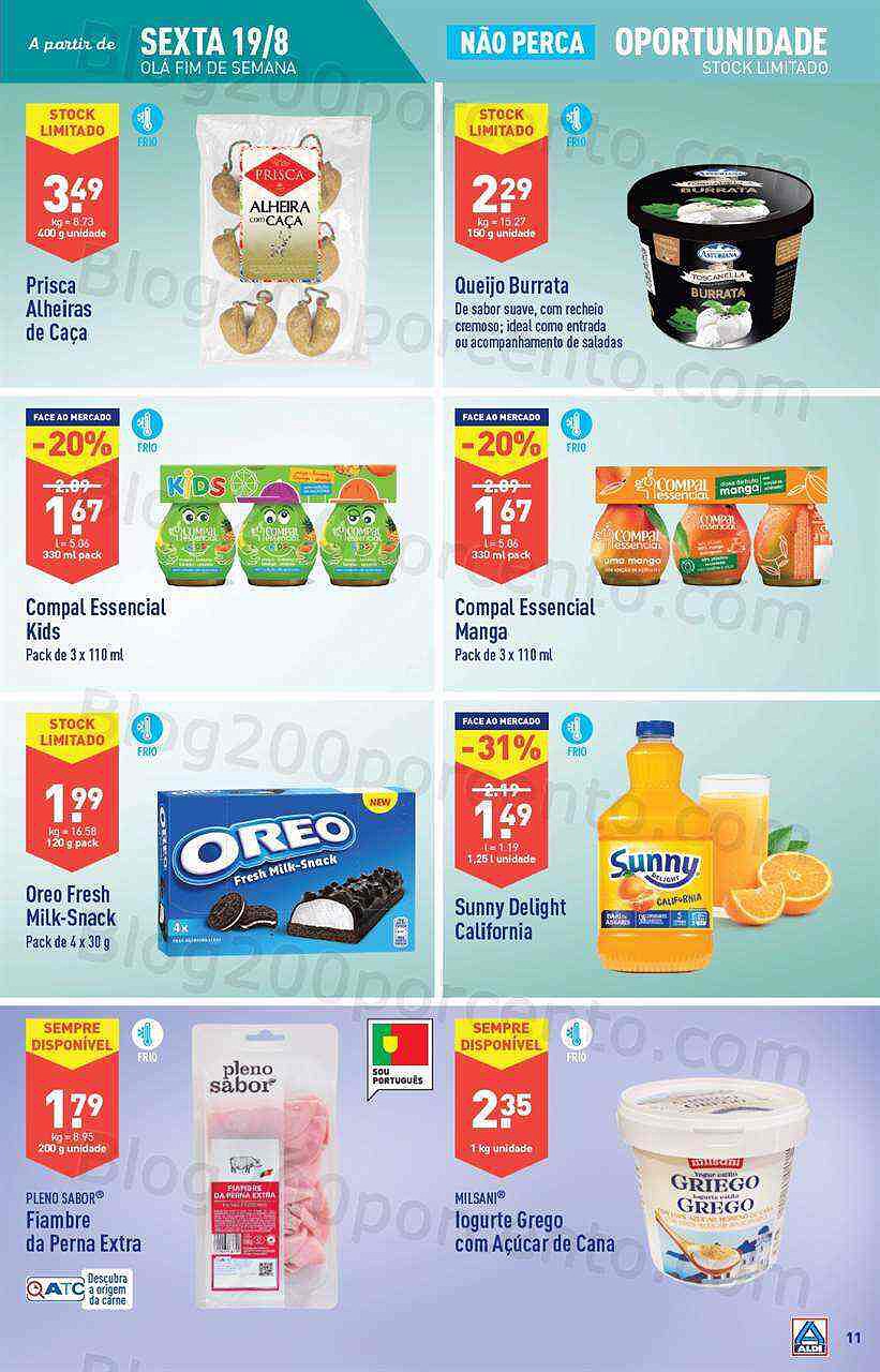Antevisão Folheto ALDI Promoções de 17 agosto a 23 agosto