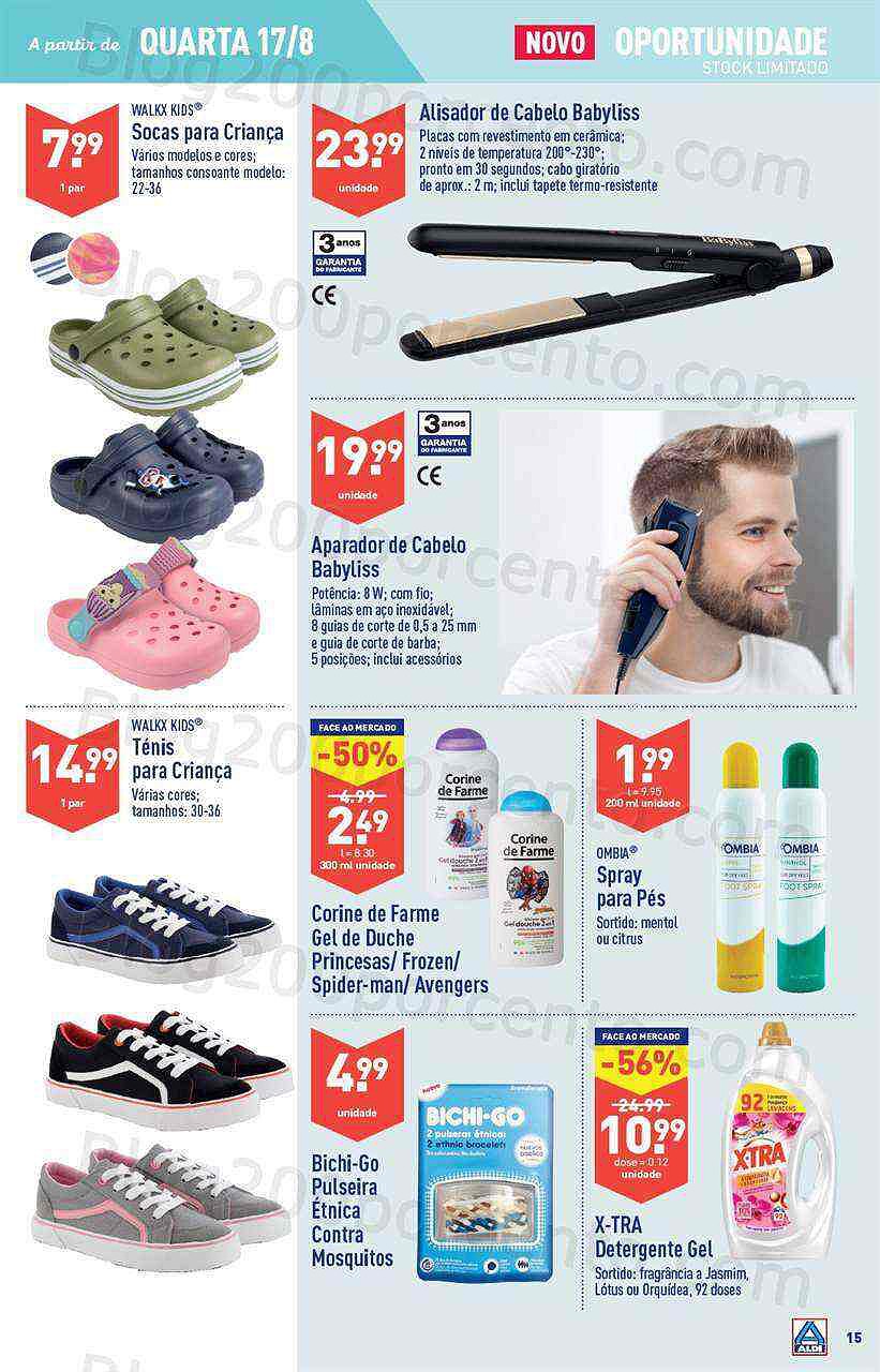 Antevisão Folheto ALDI Regresso às Aulas Promoções de 17 a 23 agosto