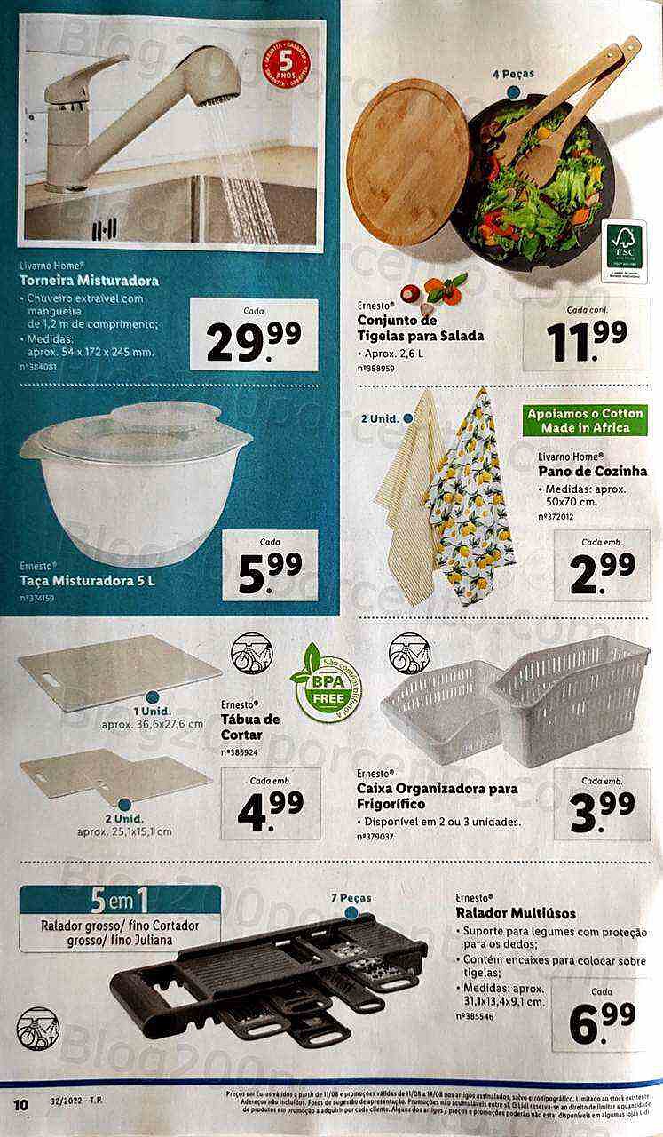 Antevisão Folheto LIDL Bazar Promoções a partir de 11 agosto