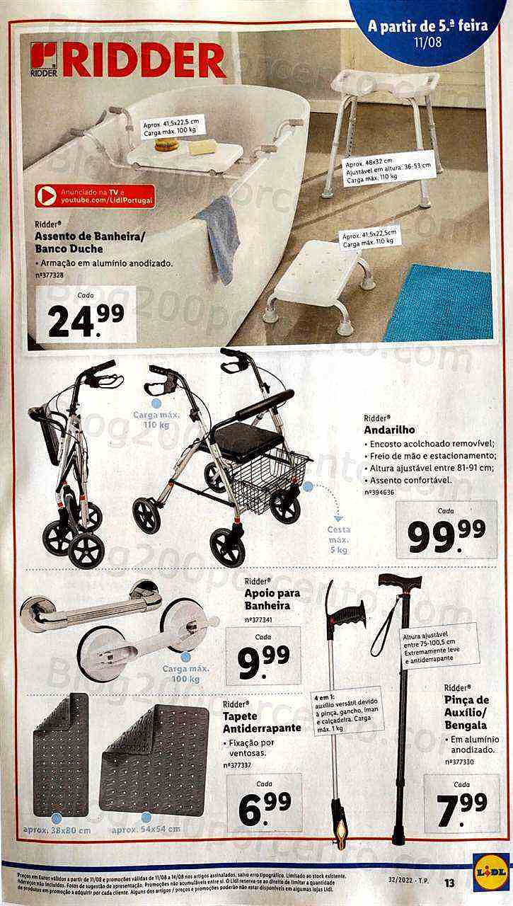 Antevisão Folheto LIDL Bazar Promoções a partir de 11 agosto