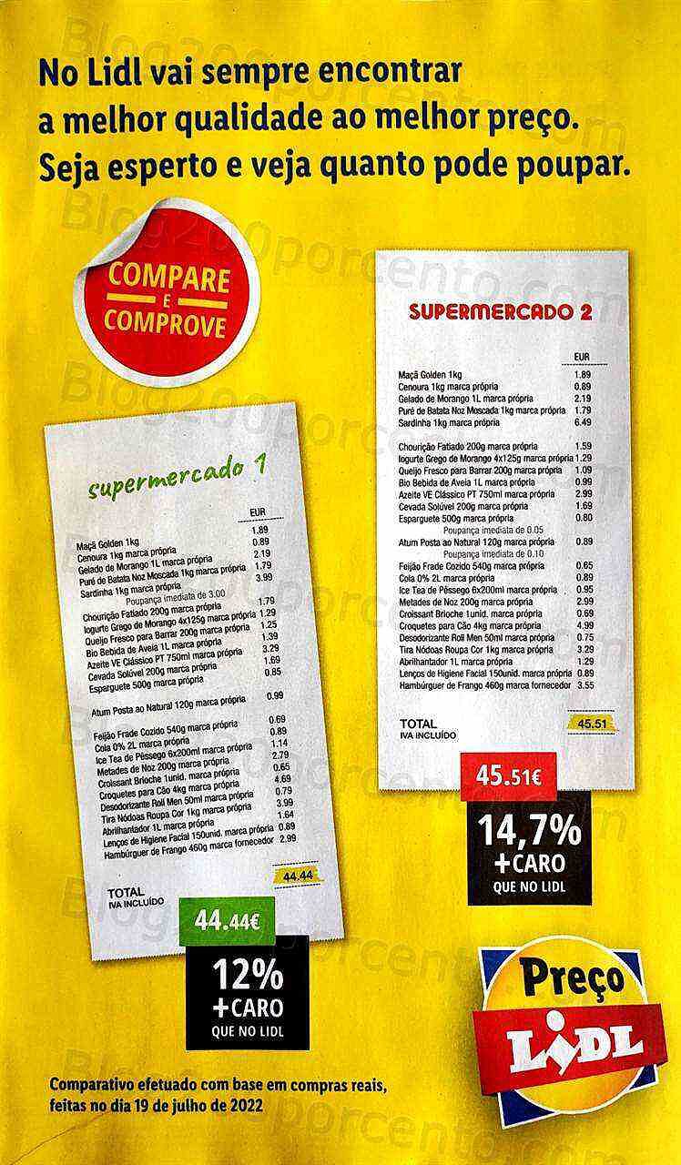 Antevisão Folheto LIDL Promoções de 8 a 14 agosto