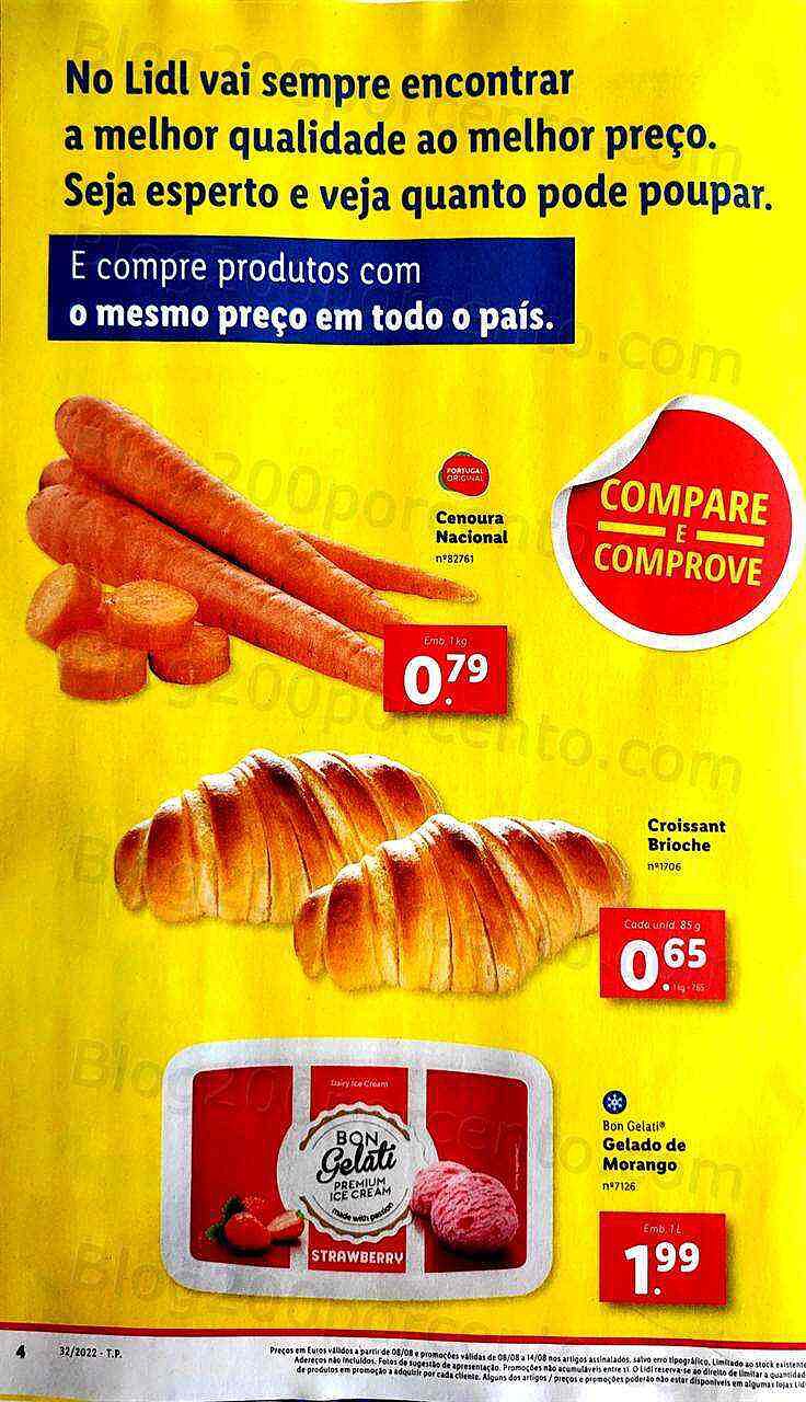 Antevisão Folheto LIDL Promoções de 8 a 14 agosto