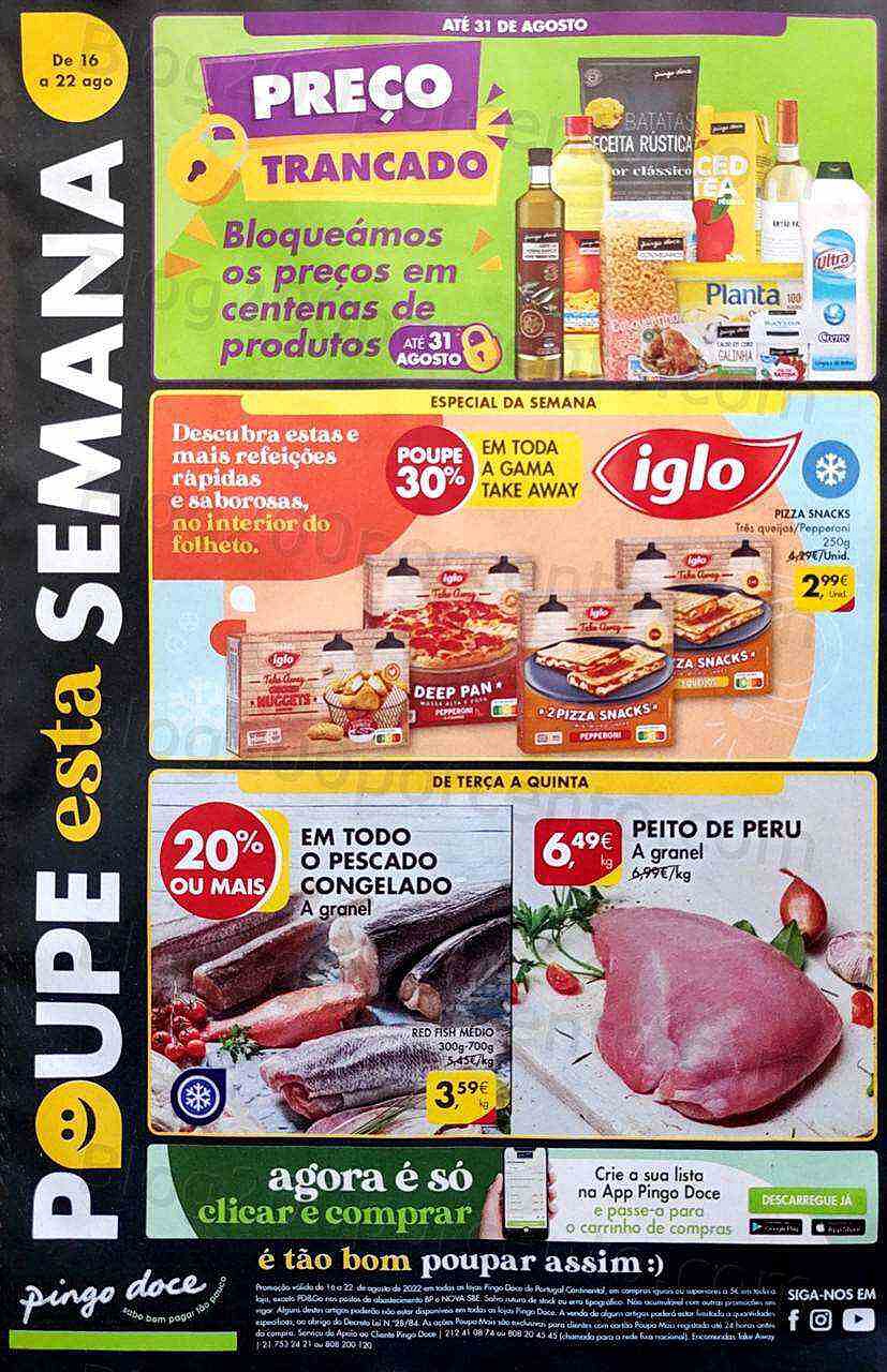 Antevisão Folheto PINGO DOCE Lojas Médias Promoções de 16 a 22 agosto