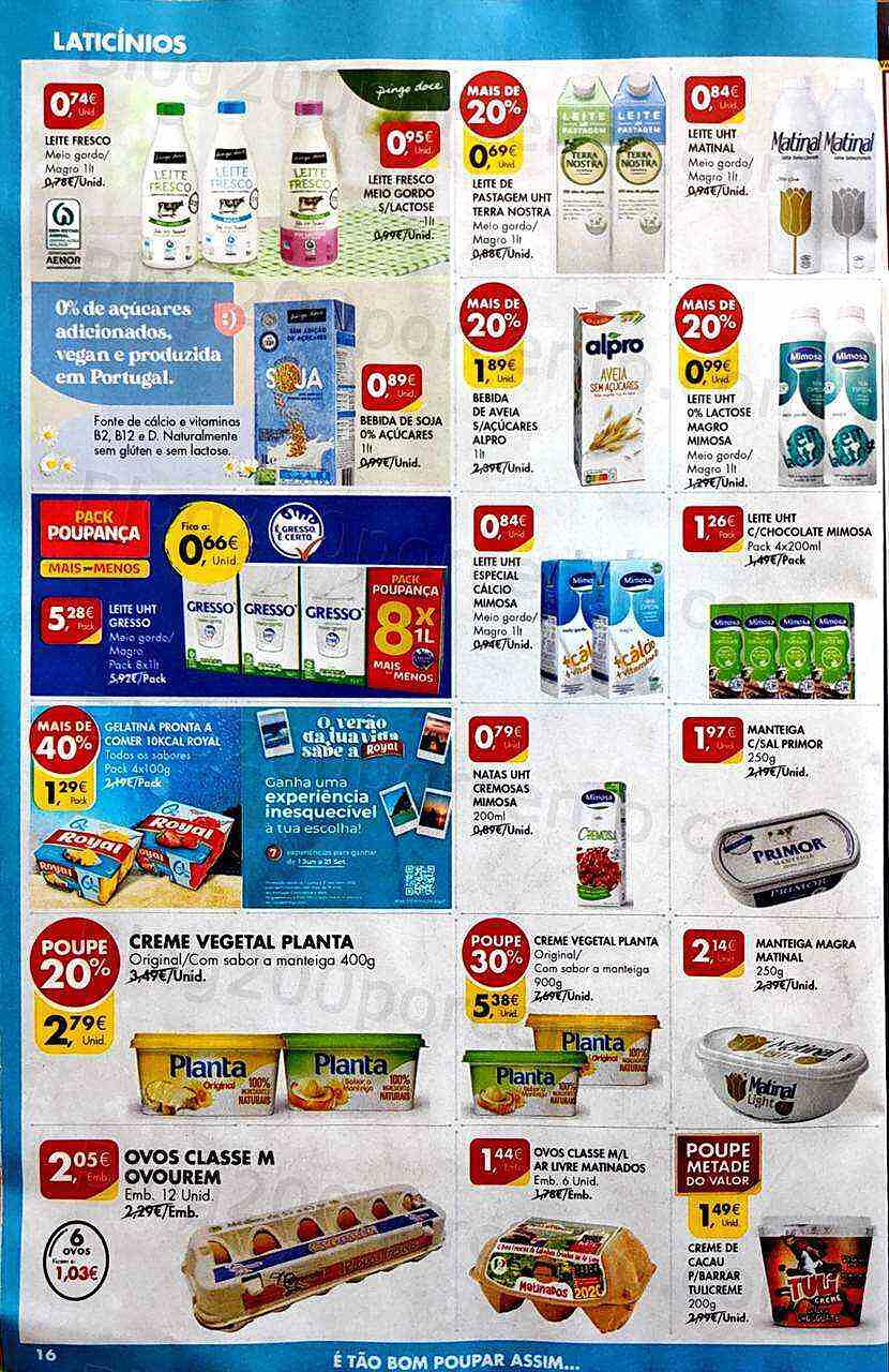Antevisão Folheto PINGO DOCE Lojas Médias Promoções de 16 a 22 agosto
