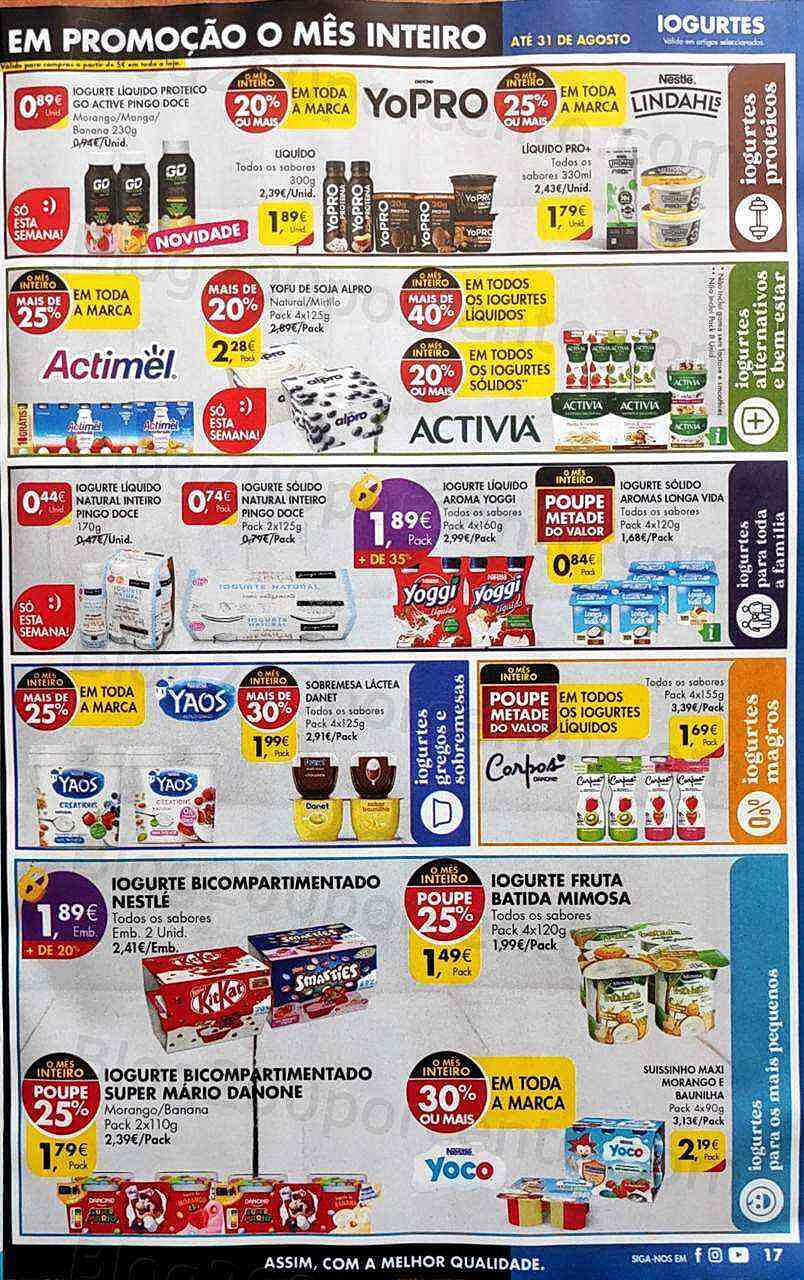 Antevisão Folheto PINGO DOCE Lojas Médias Promoções de 16 a 22 agosto