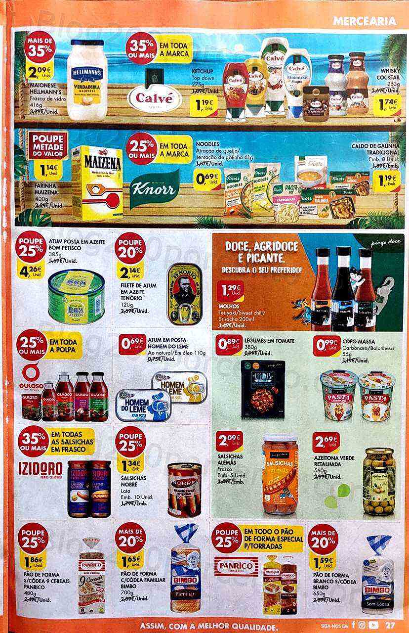 Antevisão Folheto PINGO DOCE Lojas Médias Promoções de 16 a 22 agosto