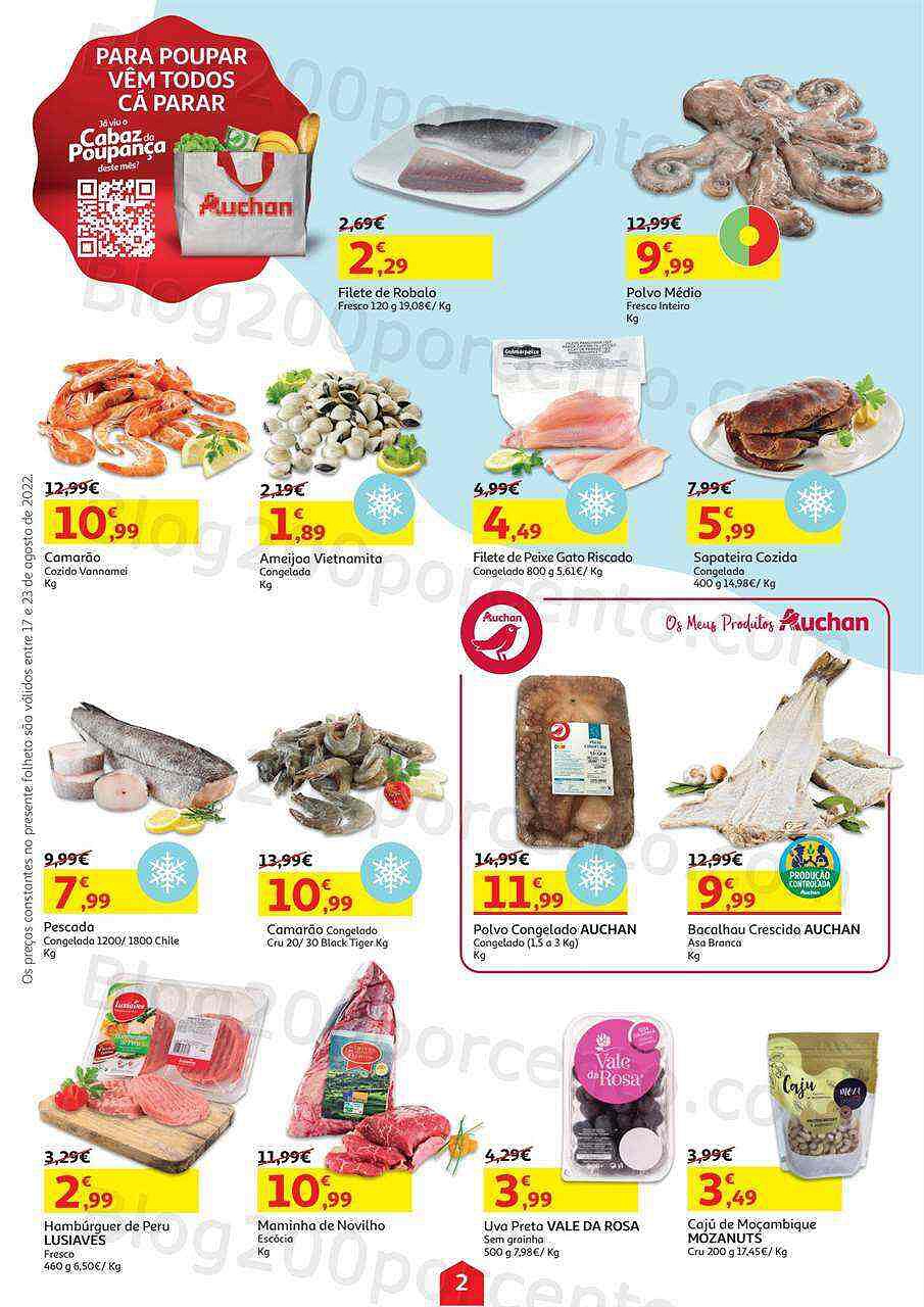 Antevisão Folheto AUCHAN Promoções de 17 agosto a 23 agosto