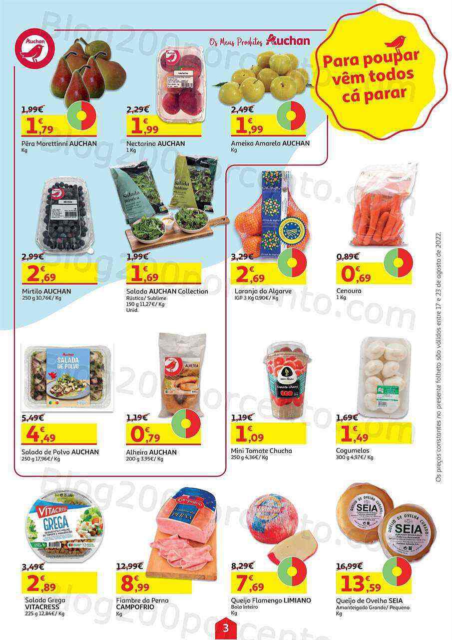 Antevisão Folheto AUCHAN Promoções de 17 agosto a 23 agosto