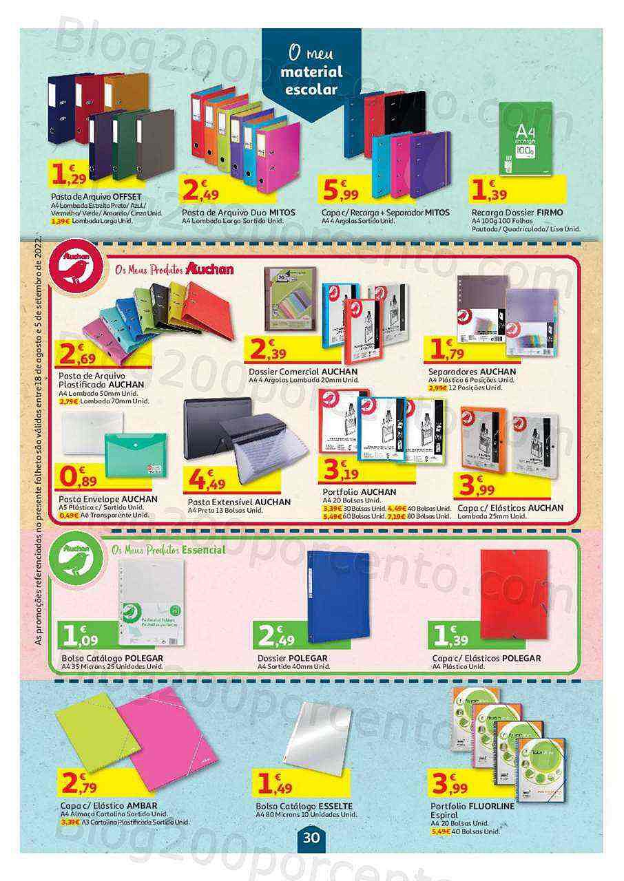 Antevisão Folheto AUCHAN Promoções de 18 agosto a 5 setembro