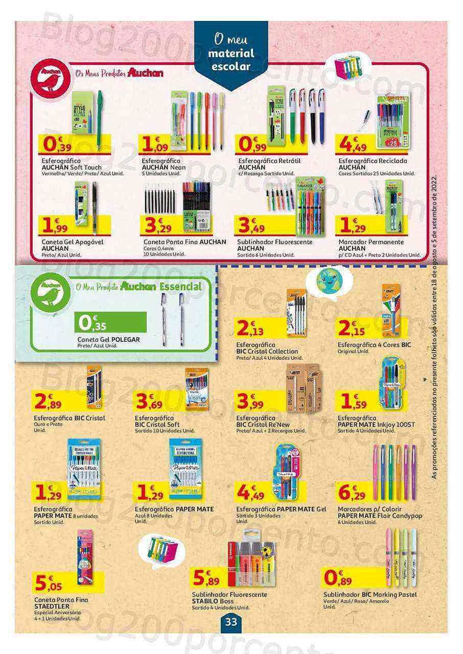 Antevisão Folheto AUCHAN Promoções de 18 agosto a 5 setembro