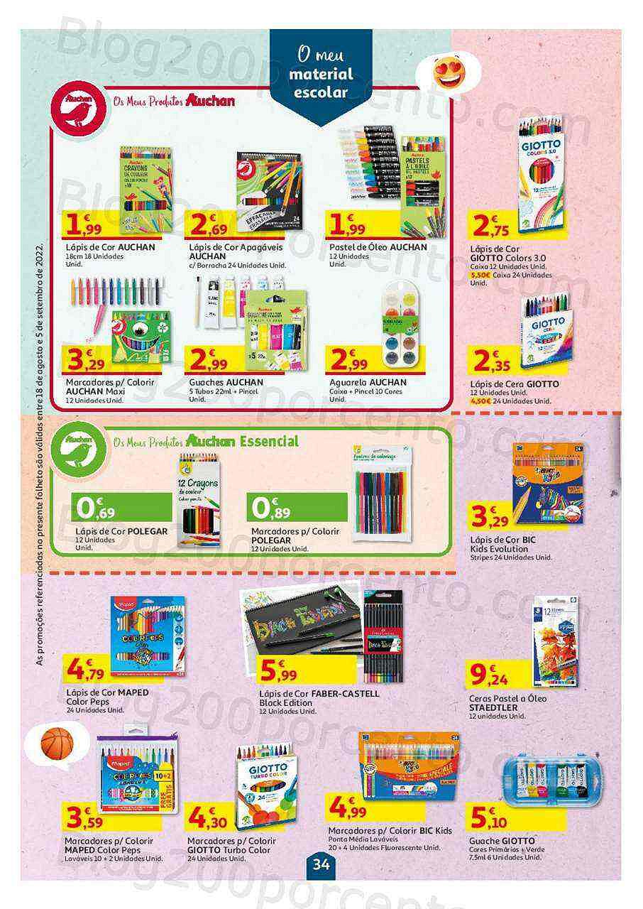 Antevisão Folheto AUCHAN Promoções de 18 agosto a 5 setembro