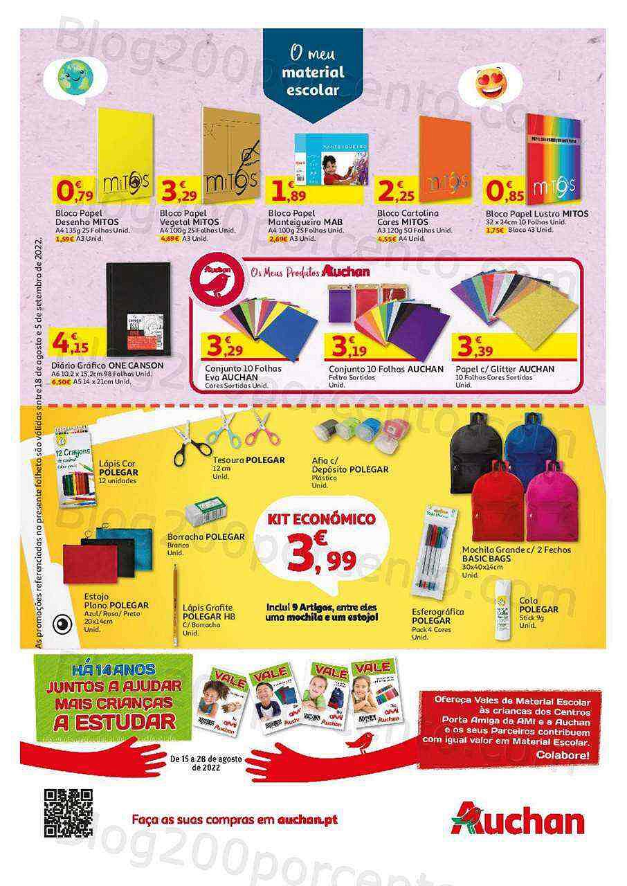 Antevisão Folheto AUCHAN Promoções de 18 agosto a 5 setembro