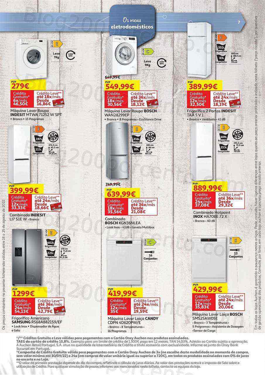 Antevisão Folheto AUCHAN Tecnologia Promoções de 18 agosto a 25 agosto