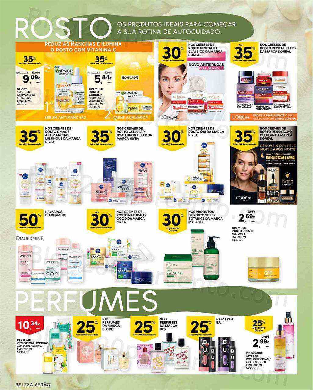 Antevisão Folheto CONTINENTE Beleza Verão Promoções de 9 agosto a 21 agosto