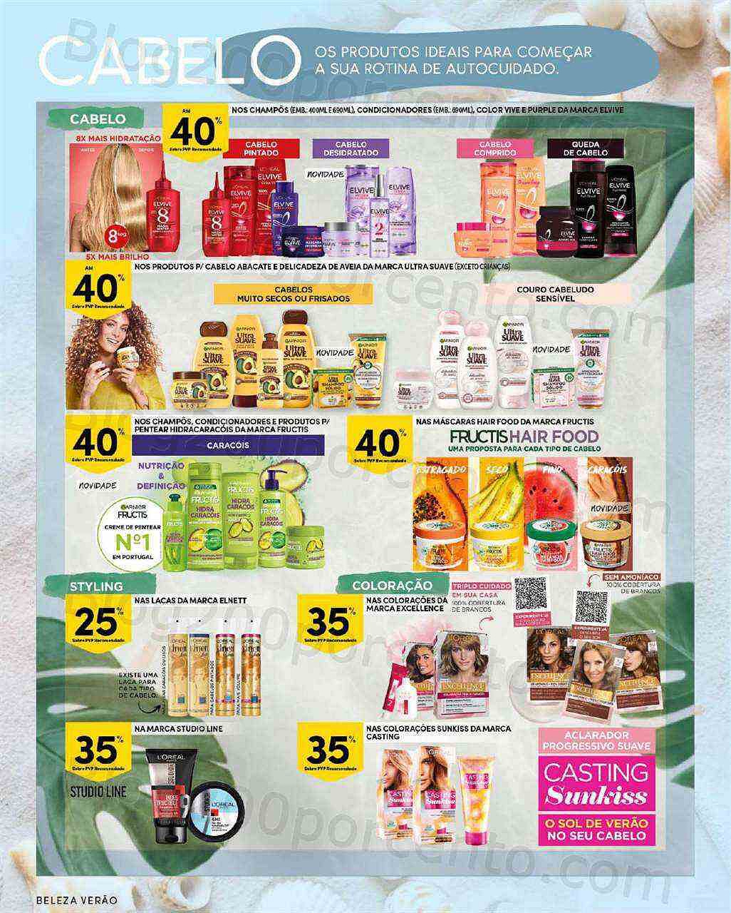 Antevisão Folheto CONTINENTE Beleza Verão Promoções de 9 agosto a 21 agosto