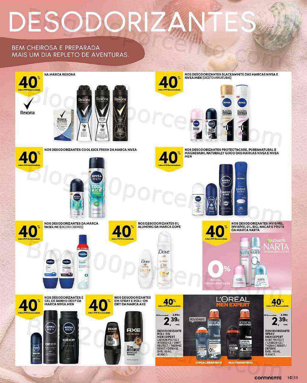 Antevisão Folheto CONTINENTE Beleza Verão Promoções de 9 agosto a 21 agosto