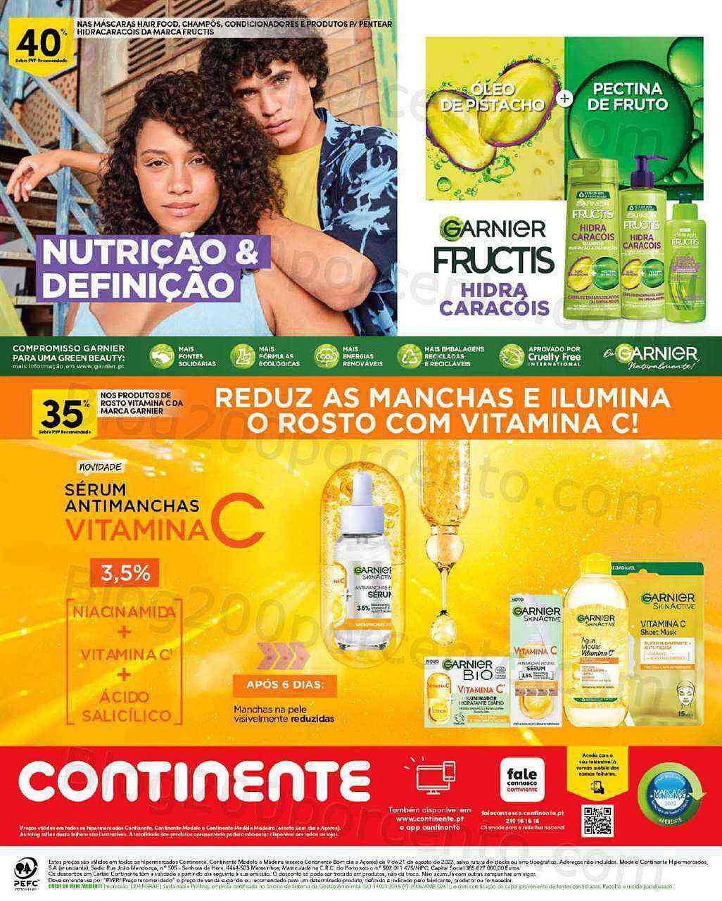 Antevisão Folheto CONTINENTE Beleza Verão Promoções de 9 agosto a 21 agosto