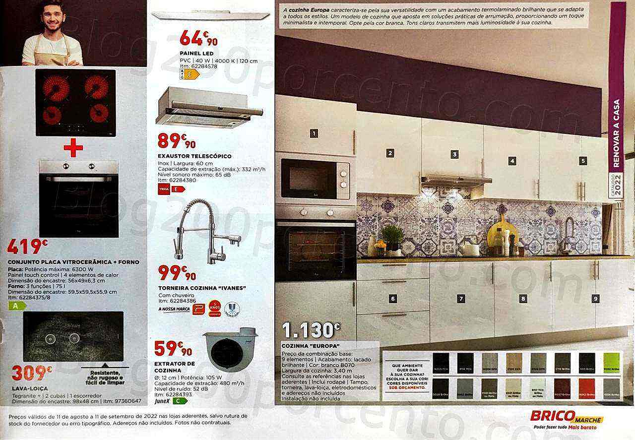 Antevisão Folheto BRICOMARCHÉ Promoções de 11 agosto a 11 setembro