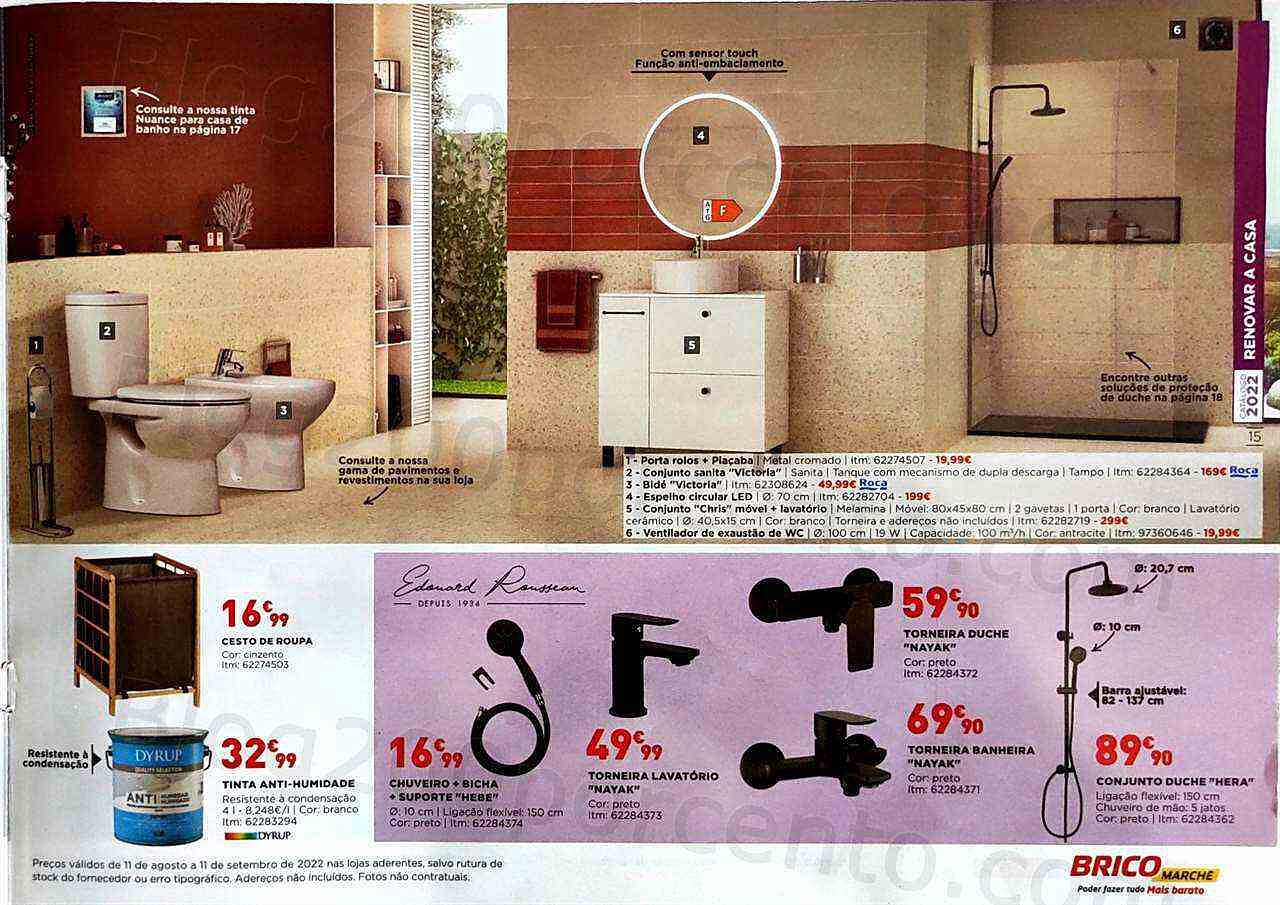 Antevisão Folheto BRICOMARCHÉ Promoções de 11 agosto a 11 setembro