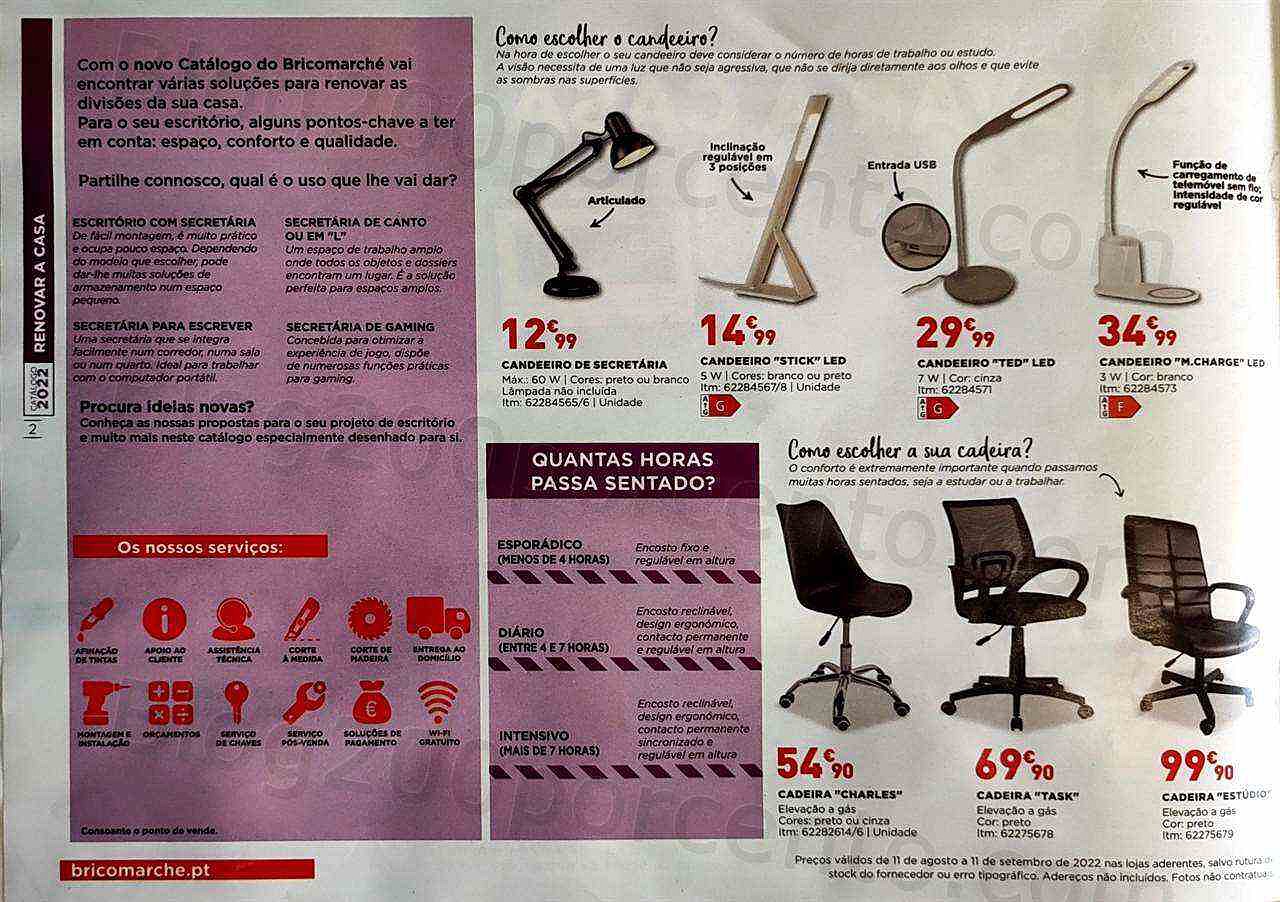 Antevisão Folheto BRICOMARCHÉ Promoções de 11 agosto a 11 setembro