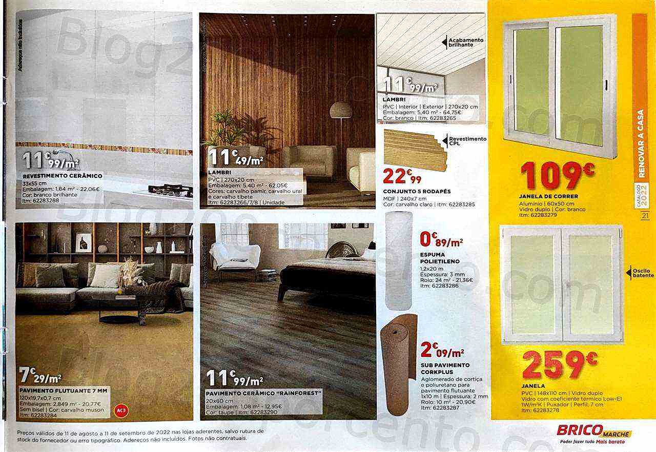 Antevisão Folheto BRICOMARCHÉ Promoções de 11 agosto a 11 setembro