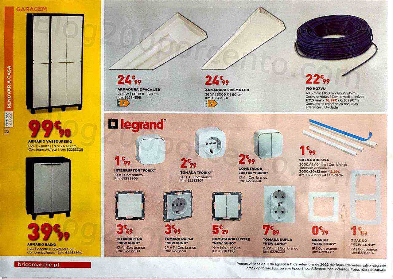 Antevisão Folheto BRICOMARCHÉ Promoções de 11 agosto a 11 setembro