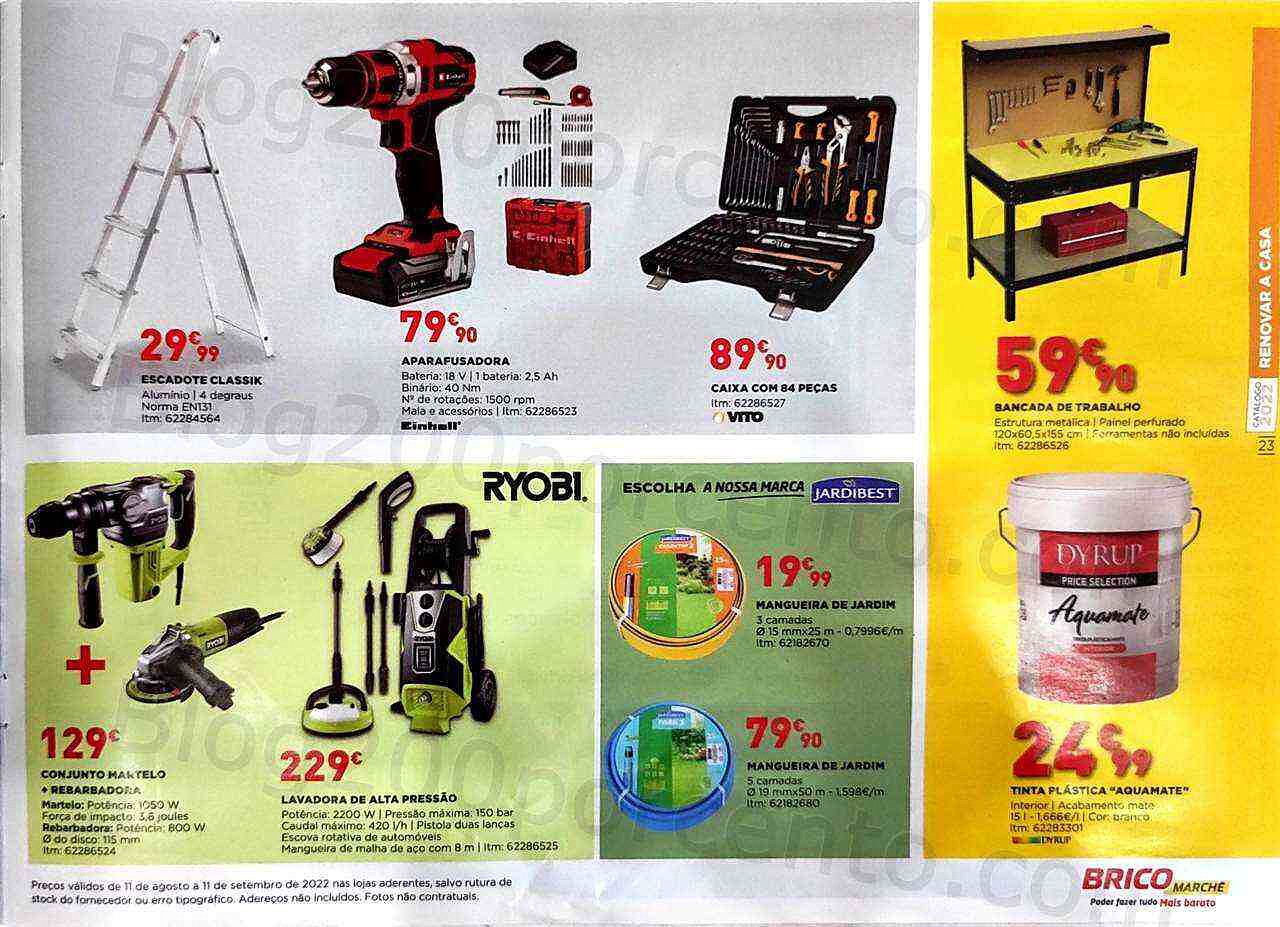 Antevisão Folheto BRICOMARCHÉ Promoções de 11 agosto a 11 setembro
