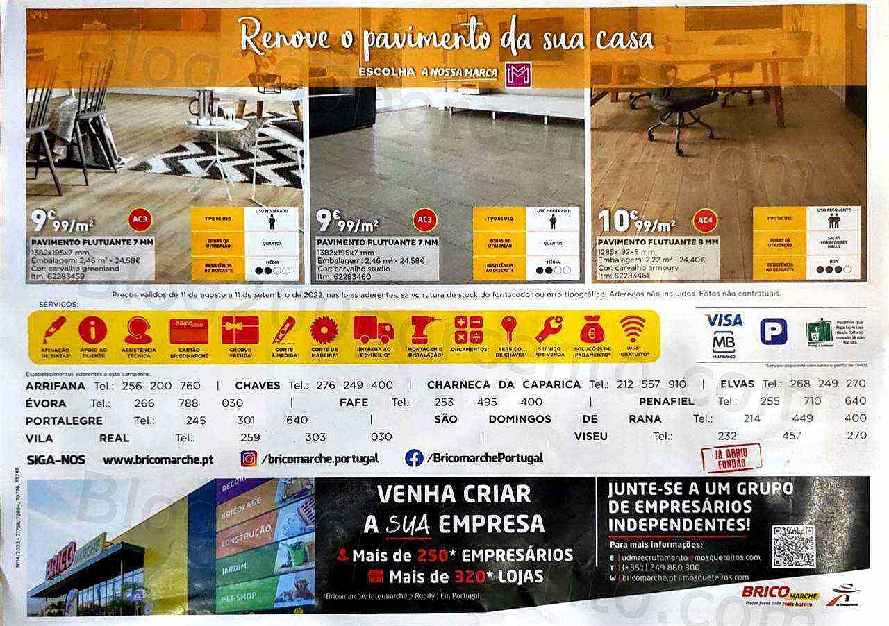 Antevisão Folheto BRICOMARCHÉ Promoções de 11 agosto a 11 setembro