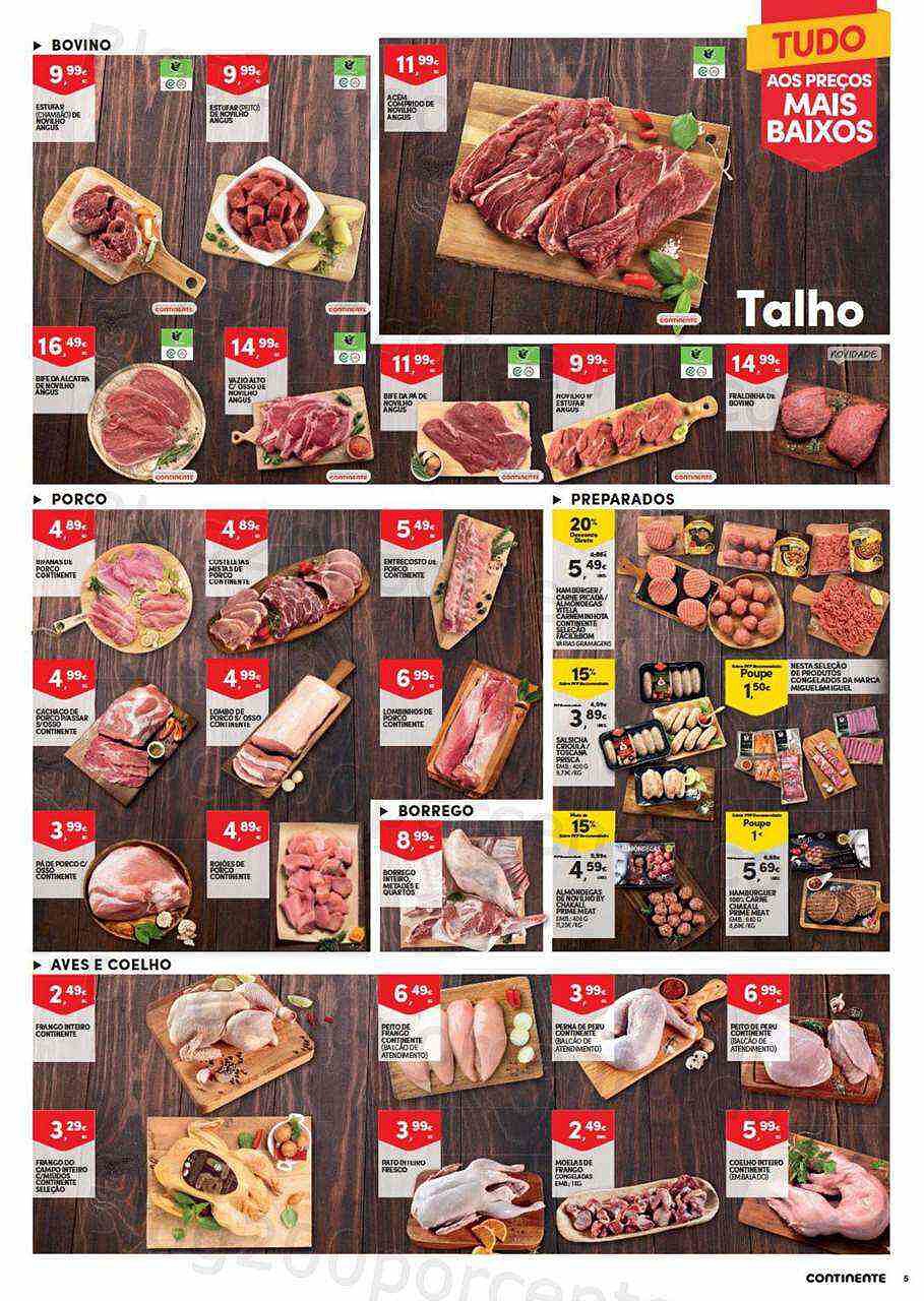 Antevisão Folheto CONTINENTE Frescos Promoções de 9 a 15 agosto