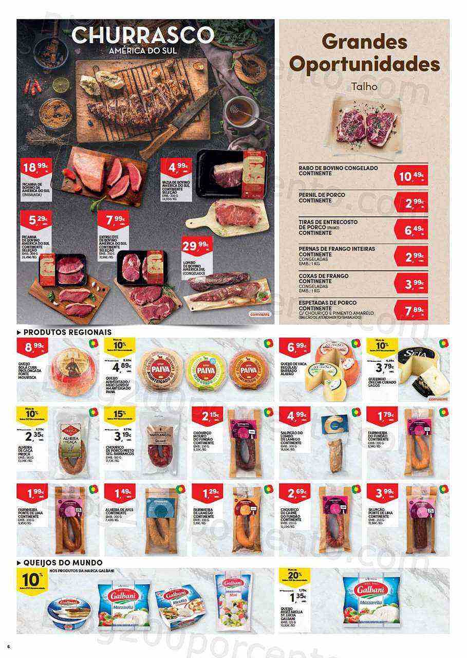 Antevisão Folheto CONTINENTE Frescos Promoções de 9 a 15 agosto