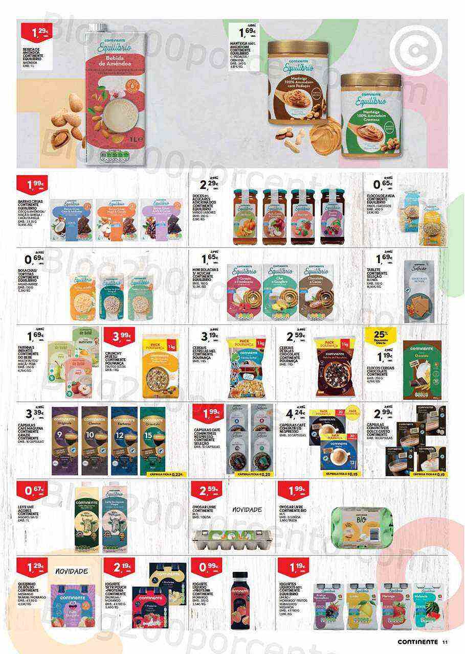 Antevisão Folheto CONTINENTE Mercearia Promoções de 9 agosto a 15 agosto