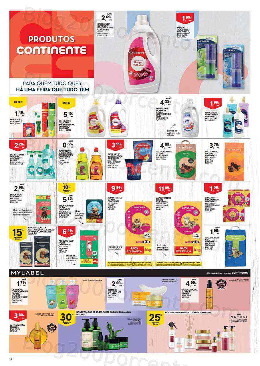 Antevisão Folheto CONTINENTE Mercearia Promoções de 9 agosto a 15 agosto