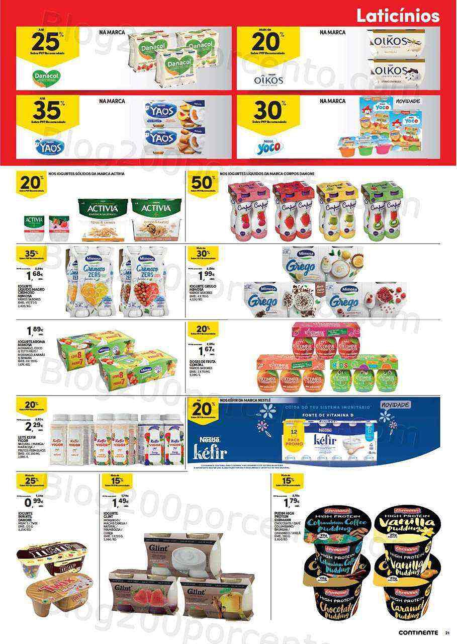 Antevisão Folheto CONTINENTE Mercearia Promoções de 9 agosto a 15 agosto