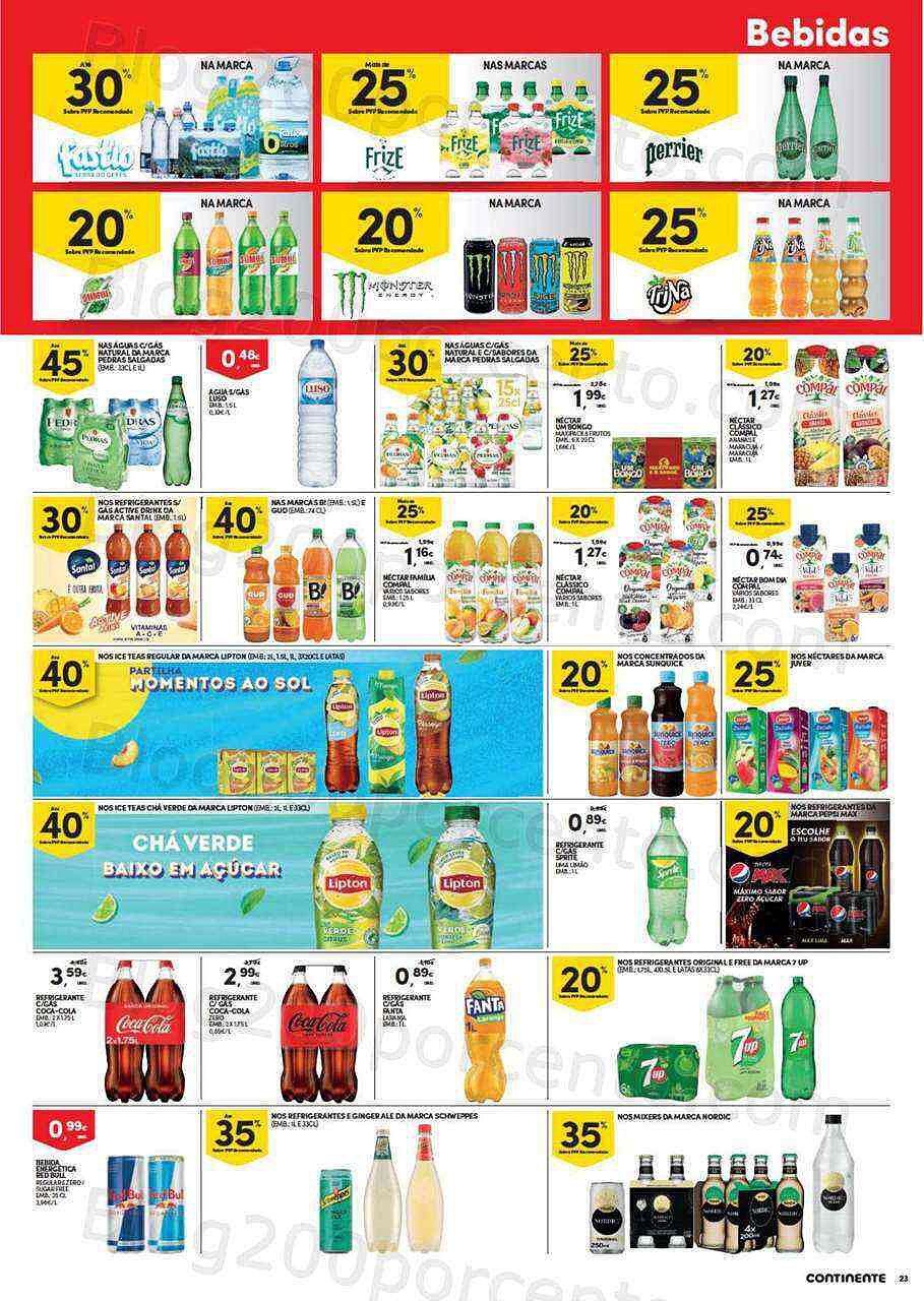 Antevisão Folheto CONTINENTE Mercearia Promoções de 9 agosto a 15 agosto