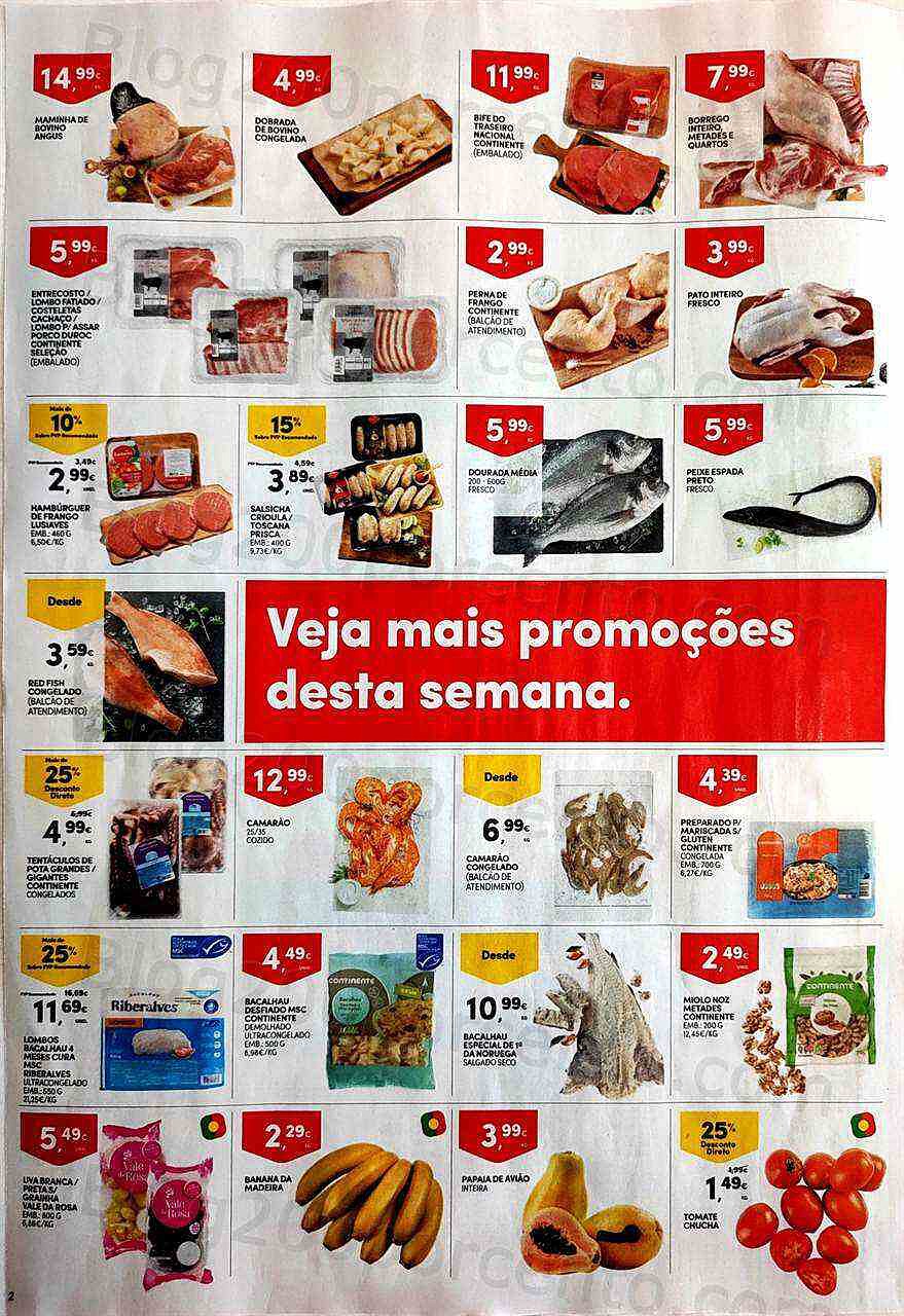 Antevisão Folheto CONTINENTE Promoções Fim de Semana - 19 a 22 agosto
