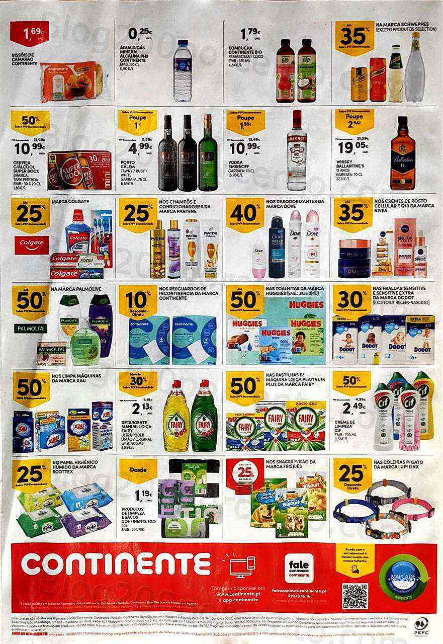 Antevisão Folheto CONTINENTE Fim de Semana - 5 agosto a 8 agosto