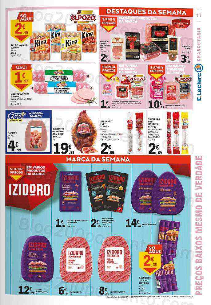 Antevisão Folheto E-LECLERC Promoções de 11 agosto a 17 agosto