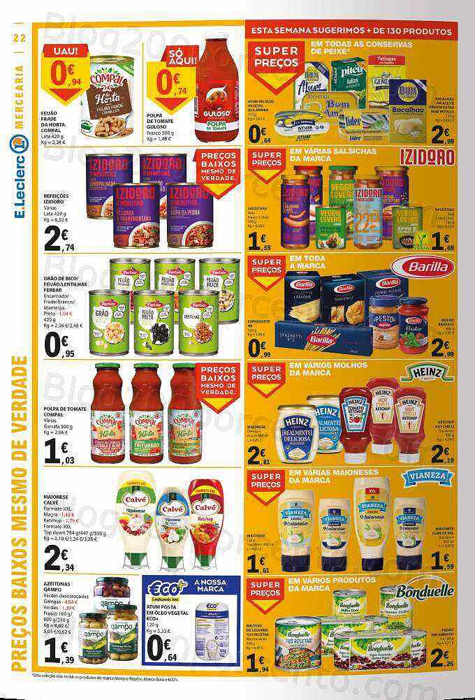 Antevisão Folheto E-LECLERC Promoções de 11 agosto a 17 agosto
