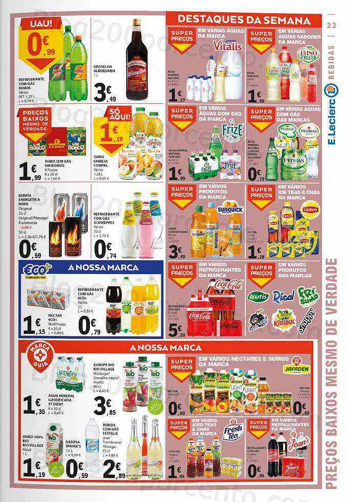 Antevisão Folheto E-LECLERC Promoções de 11 agosto a 17 agosto